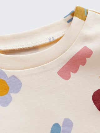 Girls Printed Long Sleeve Top & Pant Set