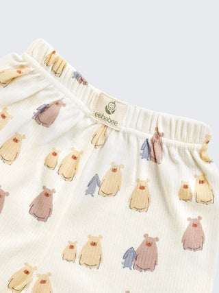 Cute Animal Print Toddler Two-Piece Shorts Set