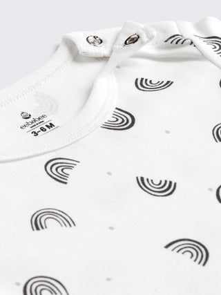 Newborn Unisex Monochrome Rainbow Print Co-Ord Set