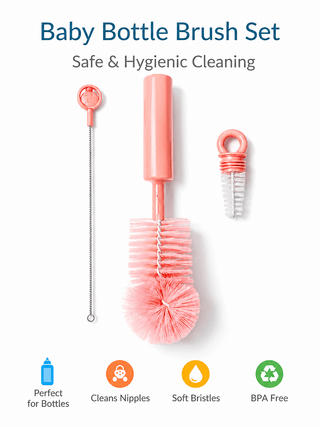 Baby Bottle Cleaning Brush Set - Kidulan