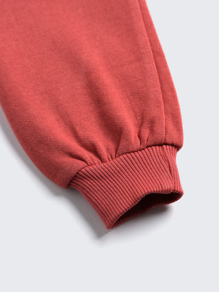 eebabee Solid Comfort Hooded Tracksuit – Rust Edition - Kidulan