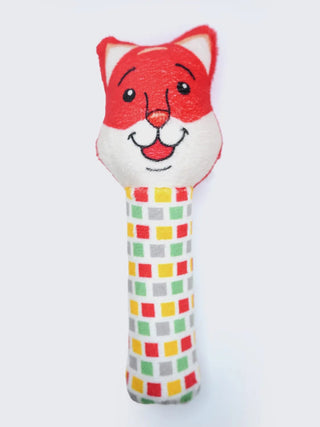 Cute Fox Plush Baby Rattle Toy – Soft Handheld - Kidulan