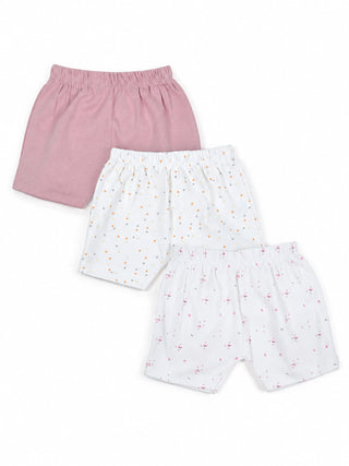Baby Cotton Shorts 3 Piece Combo 3-6 Months - Kidulan