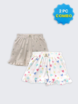 2 Pc Unisex Combo Shorts 3–6 Months