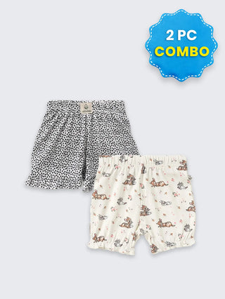 2 Pc Bottom Shorts Combo 12–18 Months
