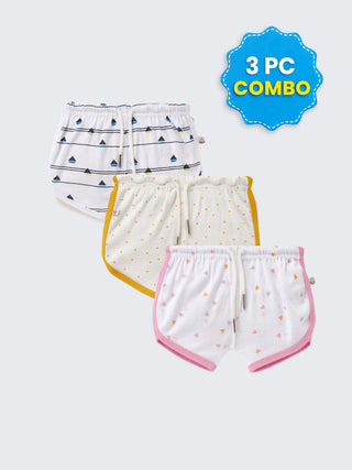 3 Pc Shorts Combo 0-3 Month