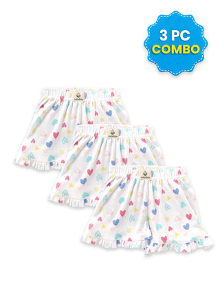 3 Pc Unisex Combo Shorts 0-3 Months