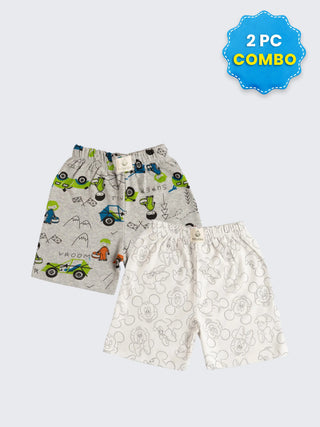 2 Pc Shorts Combo Dailywear 12-18 Months