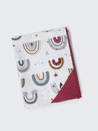 TSG Mix & Match Cotton Baby Thottil/Jhula/Cradle - Rainbow Polka Dot - Kidulan