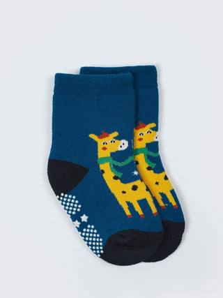 Kids Anti-Slip Cotton Crew Socks – 2 Pack - Kidulan