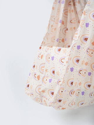 Rainbow & Cloud Print Baby Cradle Cloth - Thottil/Jhula - Kidulan