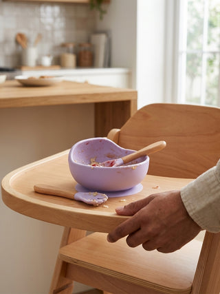 Silicone Suction Bowl Feeding Set with Spoon & Fork - Kidulan