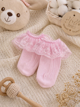 Baby Girls Lace Frill Socks - Pack of 3 - Kidulan
