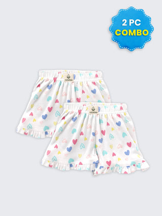 2 Pc Unisex Combo Shorts 9-12 Months