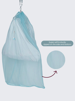 Soft Mosquito Cradle Net - Sky Blue - Kidulan