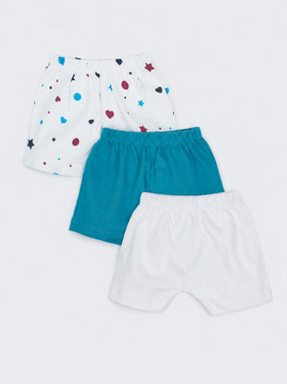 Baby Cotton Shorts 3 Piece Combo 3-6 Months - Kidulan