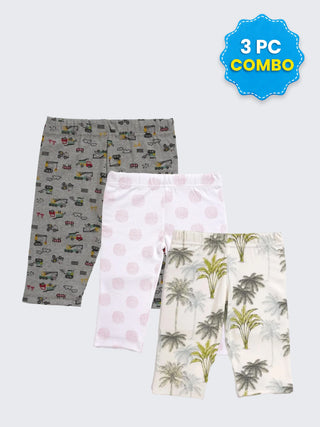 3 Pc Unisex Combo Shorts 4–5 Years