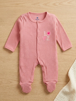 Pink Unisex Baby Sleepsuit - 3-6 Months - Kidulan