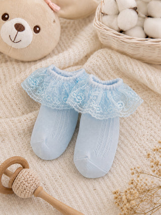 Baby Girls Lace Frill Socks - Pack of 3 - Kidulan