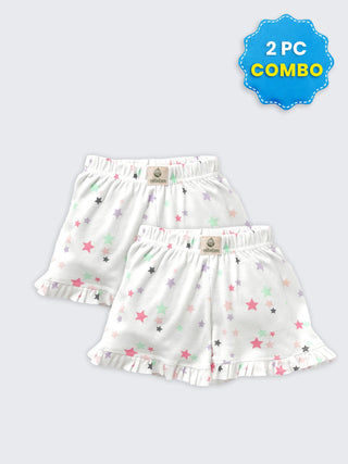 2 Pc Unisex Combo Shorts 0-3 Months
