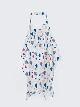 Breastfeeding Cover - Rainbow & Cloud Print - Kidulan