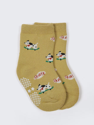 Kids Anti-Slip Cotton Socks – Pack of 2 - Kidulan