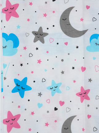 Twill Print Baby Hanging Cradle/Thottil/Jhula - Moon, Star & Cloud - Kidulan