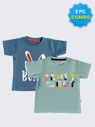 2 Pc Unisex T-Shirt Combo 9-12 Months