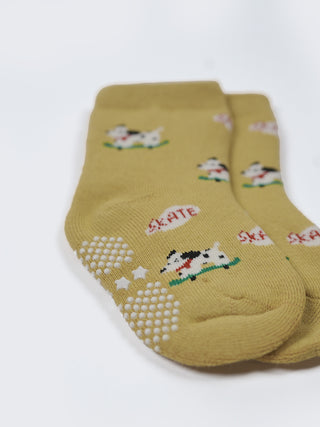 Kids Anti-Slip Cotton Socks – Pack of 2 - Kidulan