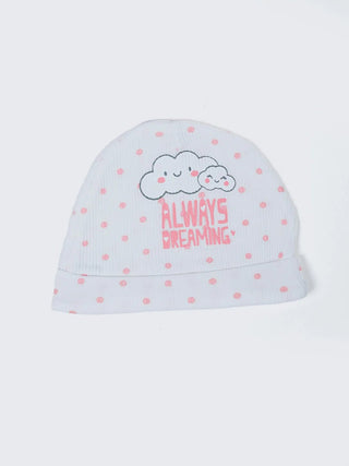 Baby Cotton Cap 3 Pack - Pink & Prints - Kidulan
