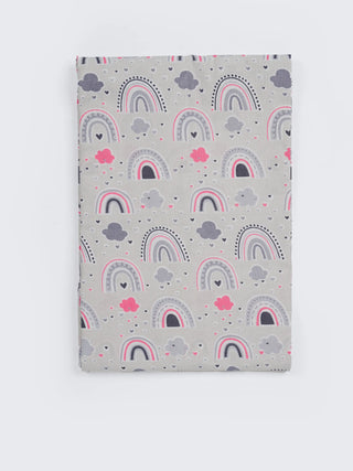 Rainbow & Cloud Print Grey Baby Cloth Cradle - Thottil/Jhula - Kidulan