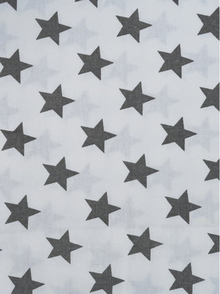 Twill Star Baby Cradle Cloth - Black With White - Kidulan