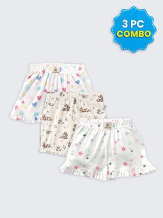 3 Pc Unisex Combo Shorts 12–18 Months