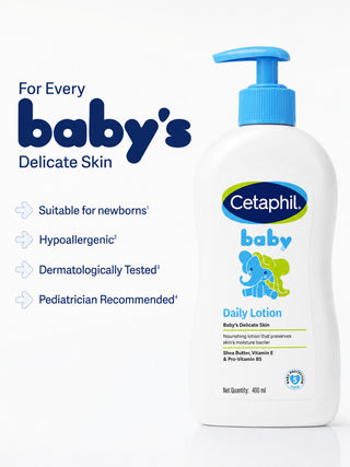 Baby Daily Lotion with Shea Butter & Vitamin E 400ml - Kidulan