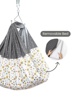 Royale Removable Bed Cradle Combo - Rainbow & Leaf - Kidulan