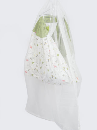 Twill Mix & Match Thottil/Jhula/Cradle Cloth with Net - Airplane - Kidulan