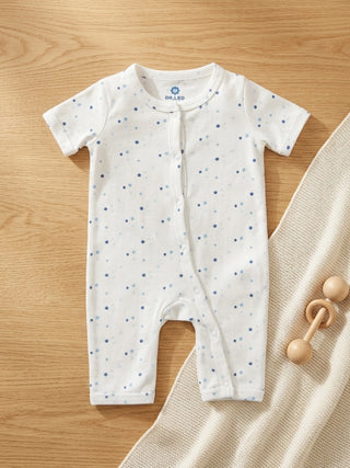 Unisex Baby Jumpsuit Dot Printed - Kidulan