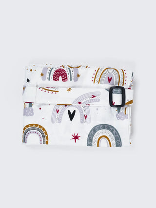 Breastfeeding Cover - Rainbow & Leaf Print - Kidulan