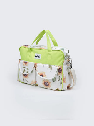 Sunflower Baby Diaper Bag & Changing Mat Set - Kidulan