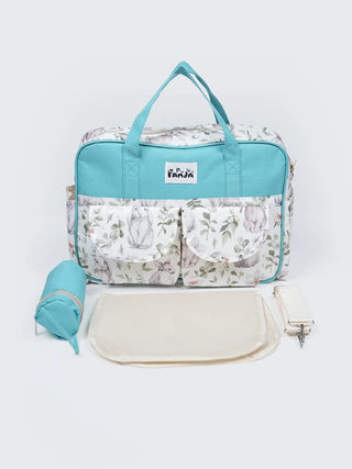 Blue Bunny Baby Diaper Bag & Changing Mat Set - Kidulan