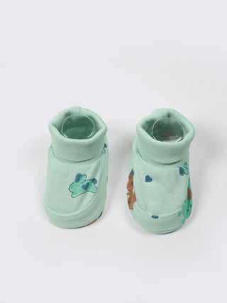 Newborn Cap, Mittens & Booties Set – Mint Green - Kidulan