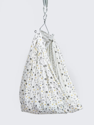 Twill Print Baby Hanging Cradle/Thottil/Jhula - Leaf - Kidulan