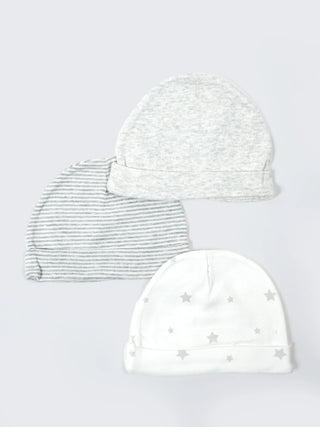 Baby Cotton Cap 3 Pack -Assorted Prints - Kidulan