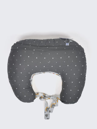 Baby Feeding Pillow - Grey & Mustard - Kidulan