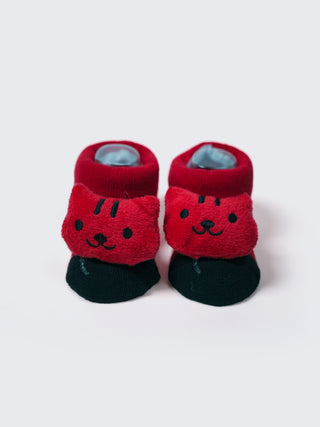 Baby Plush Rattle Socks Teddy Bear Design - Kidulan