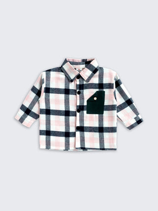 Boys Pink & Black Check Shirt - Kidulan