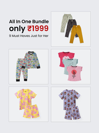All in one daily wear bundle for girls - Kidulan