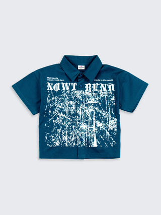 Boys Graphic Collared Shirt – NOW TREND Print - Kidulan