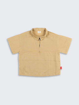 Minimalist Zip Shirt for Boys - Kidulan