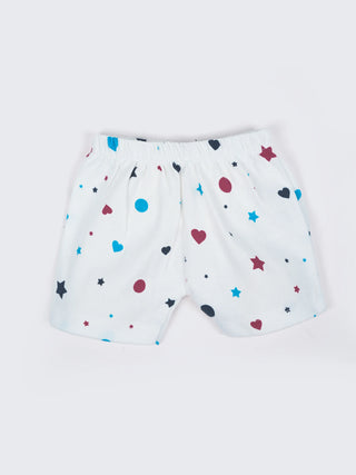 Baby Sleeveless Jabla & Shorts Set - Printed - Kidulan